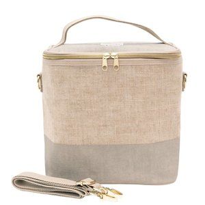 SoYoung Lunch Bag, Linen & Cement